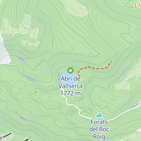 Map of Abri de Vallserra