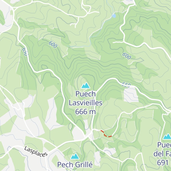 Map of Puech Lasvieilles
