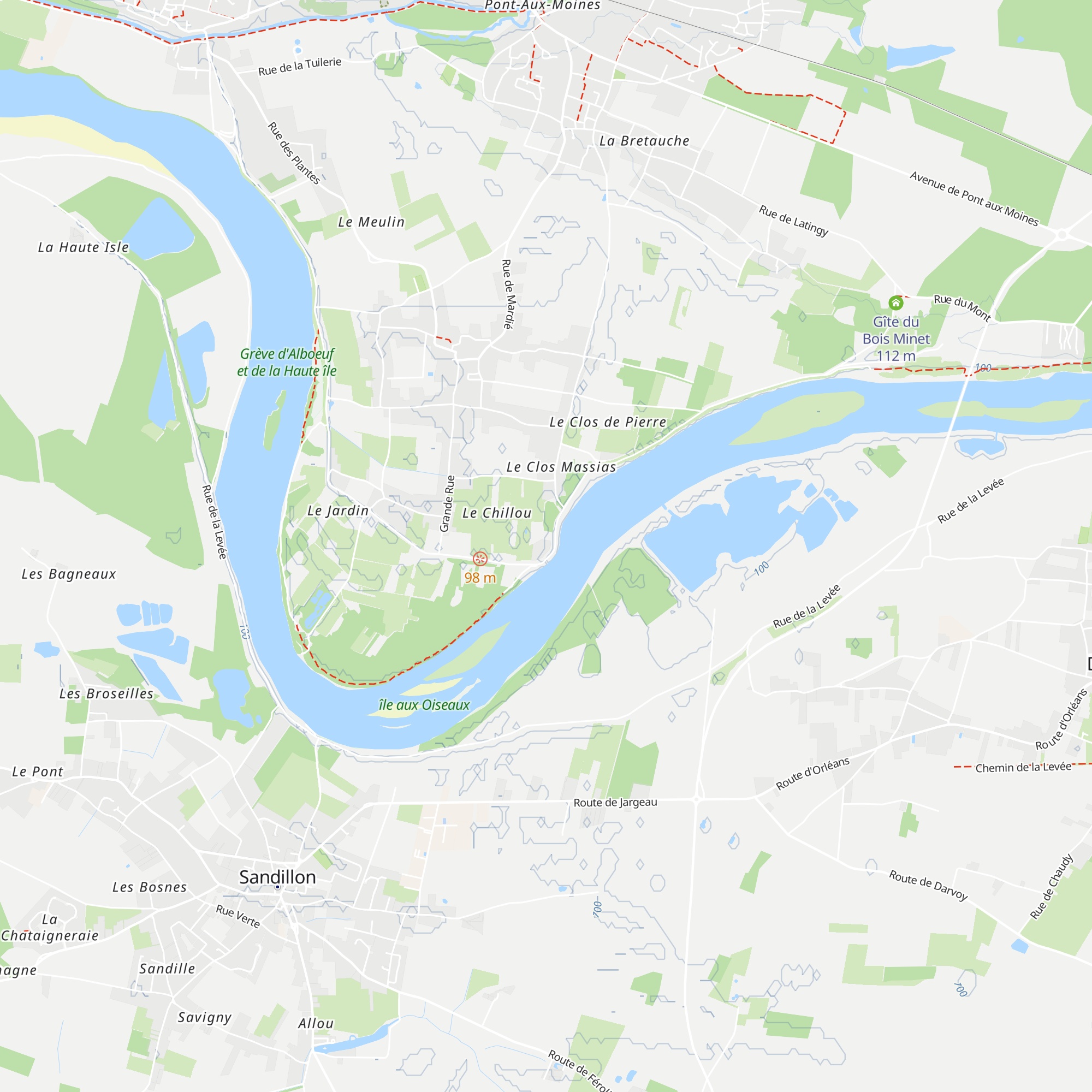 Gîte de la binette map