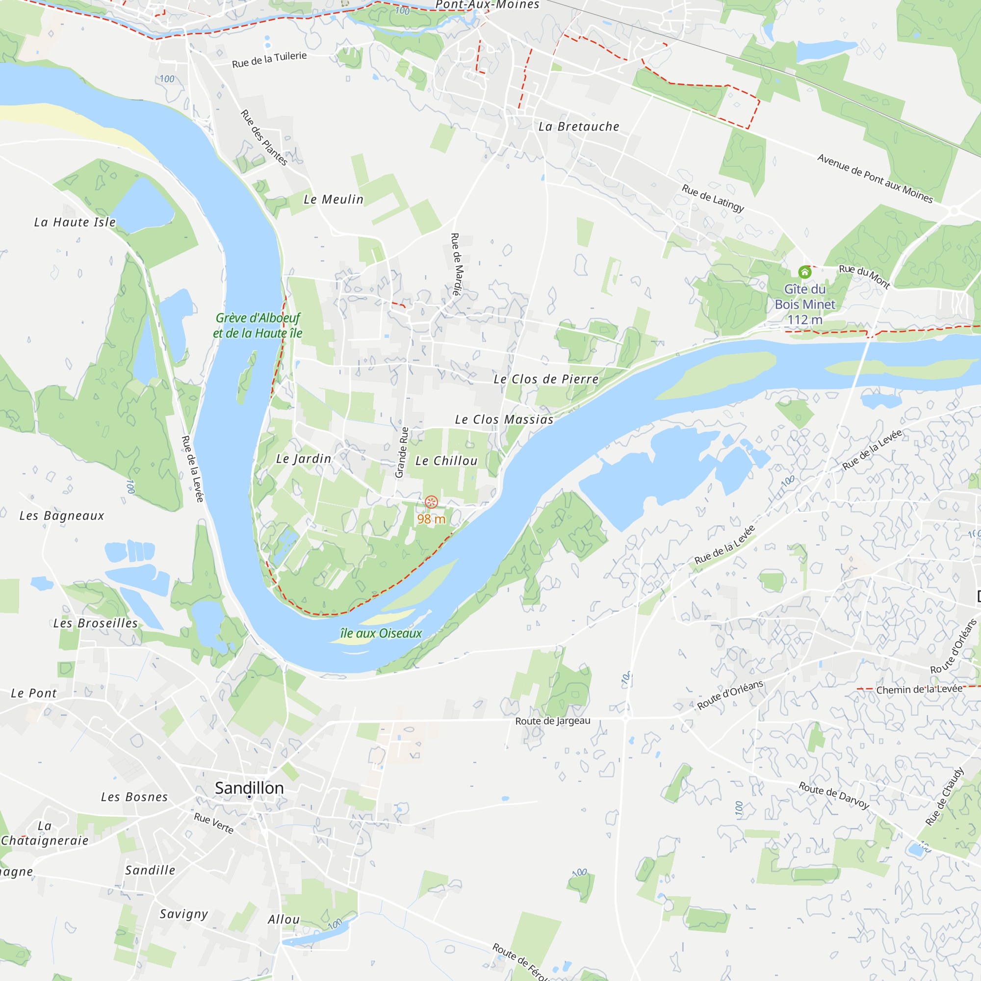 Gîte de la binette map