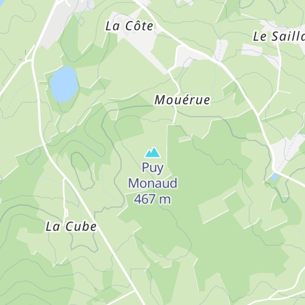 Map of Puy Monaud