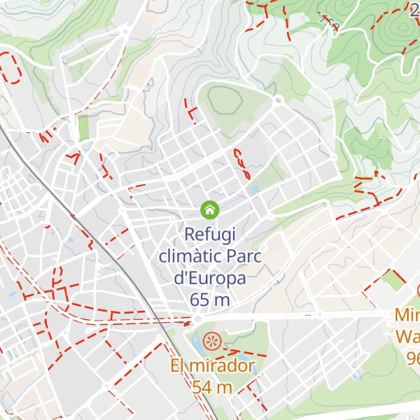 Map of Refugi climàtic Parc d'Europa