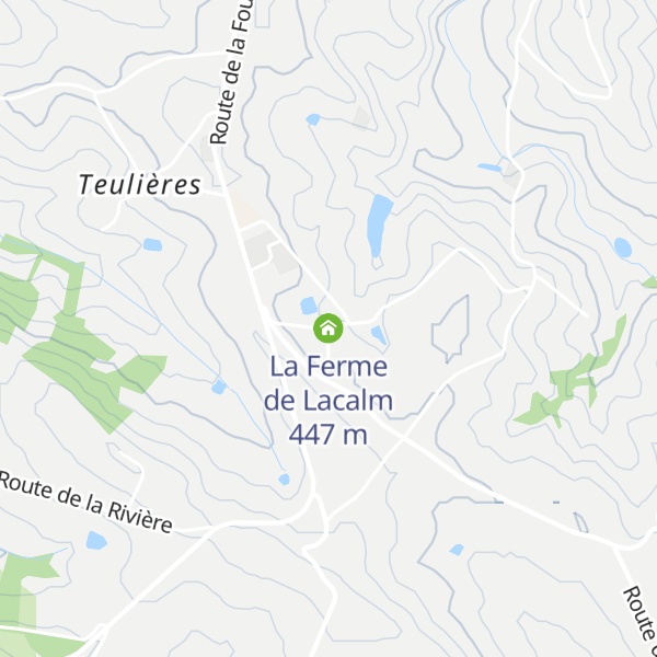 Map of La Ferme de Lacalm