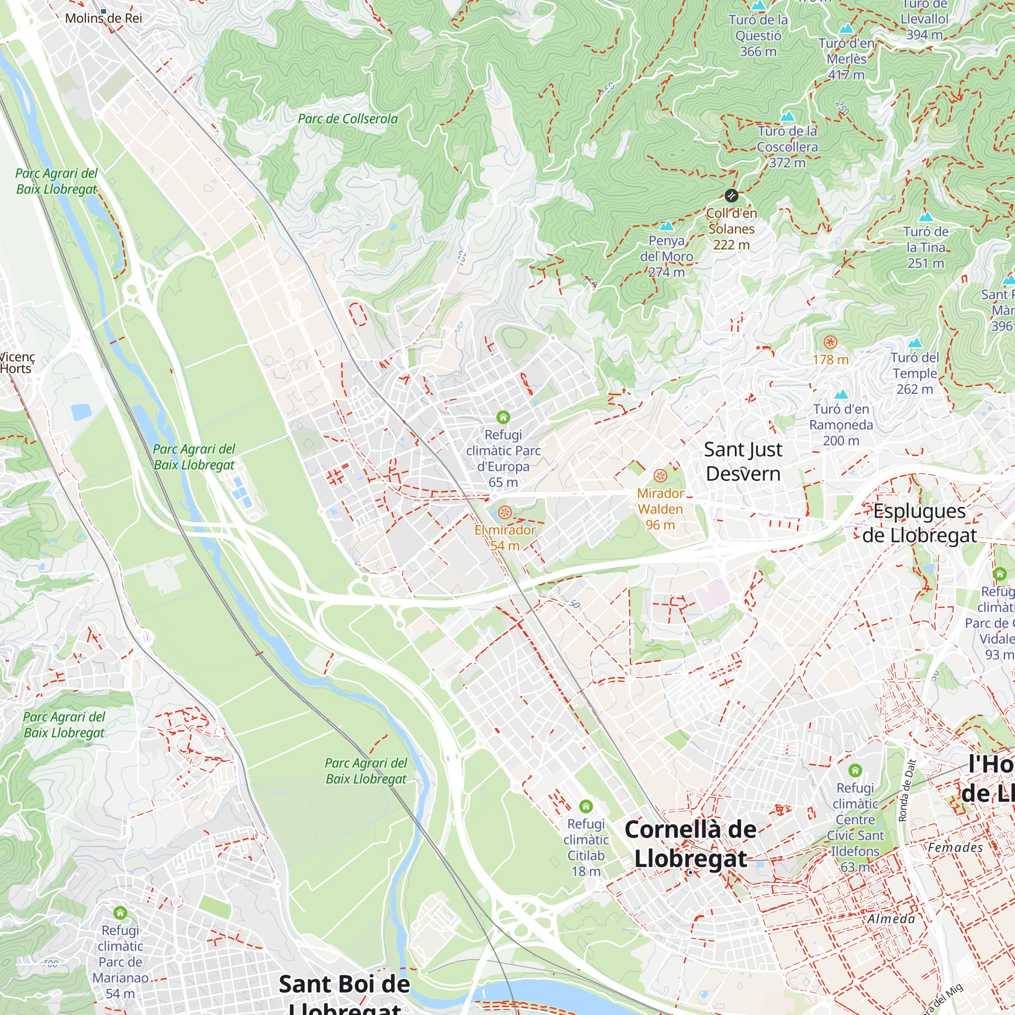 Refugi climàtic Parc de Torreblanca map