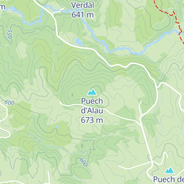 Map of Puech d'Alau