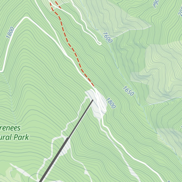 Map of Refuge du Puigmal