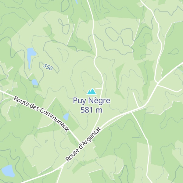 Map of Puy Nègre