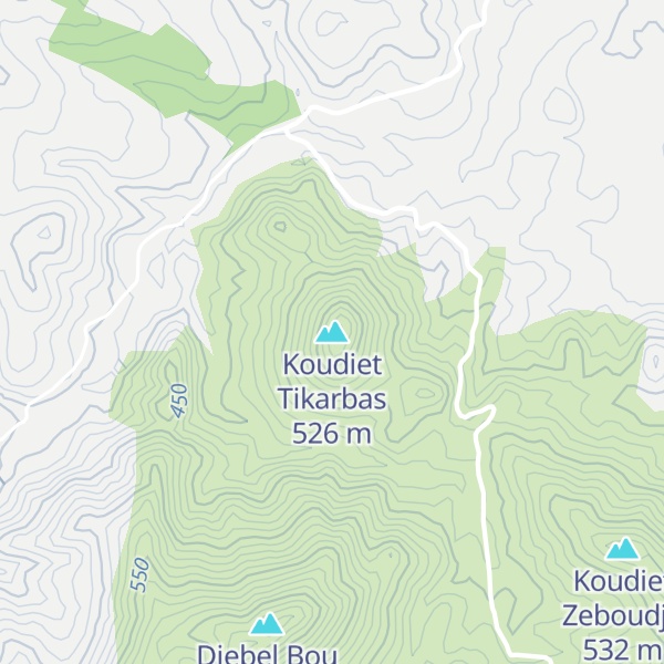 Map of Koudiet Tikarbas