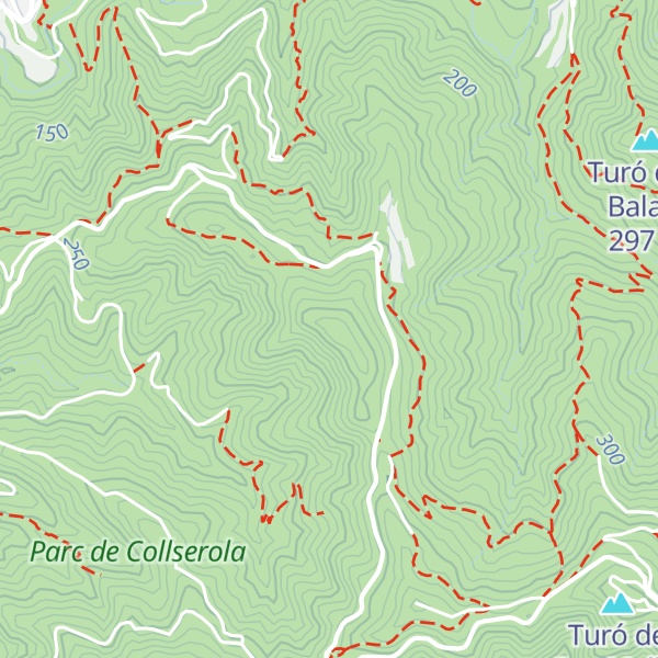 Map of Turó de la Banya