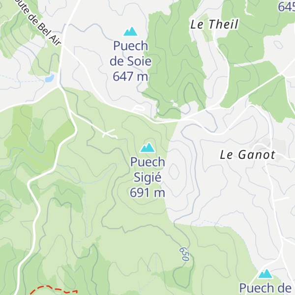 Map of Puech Sigié