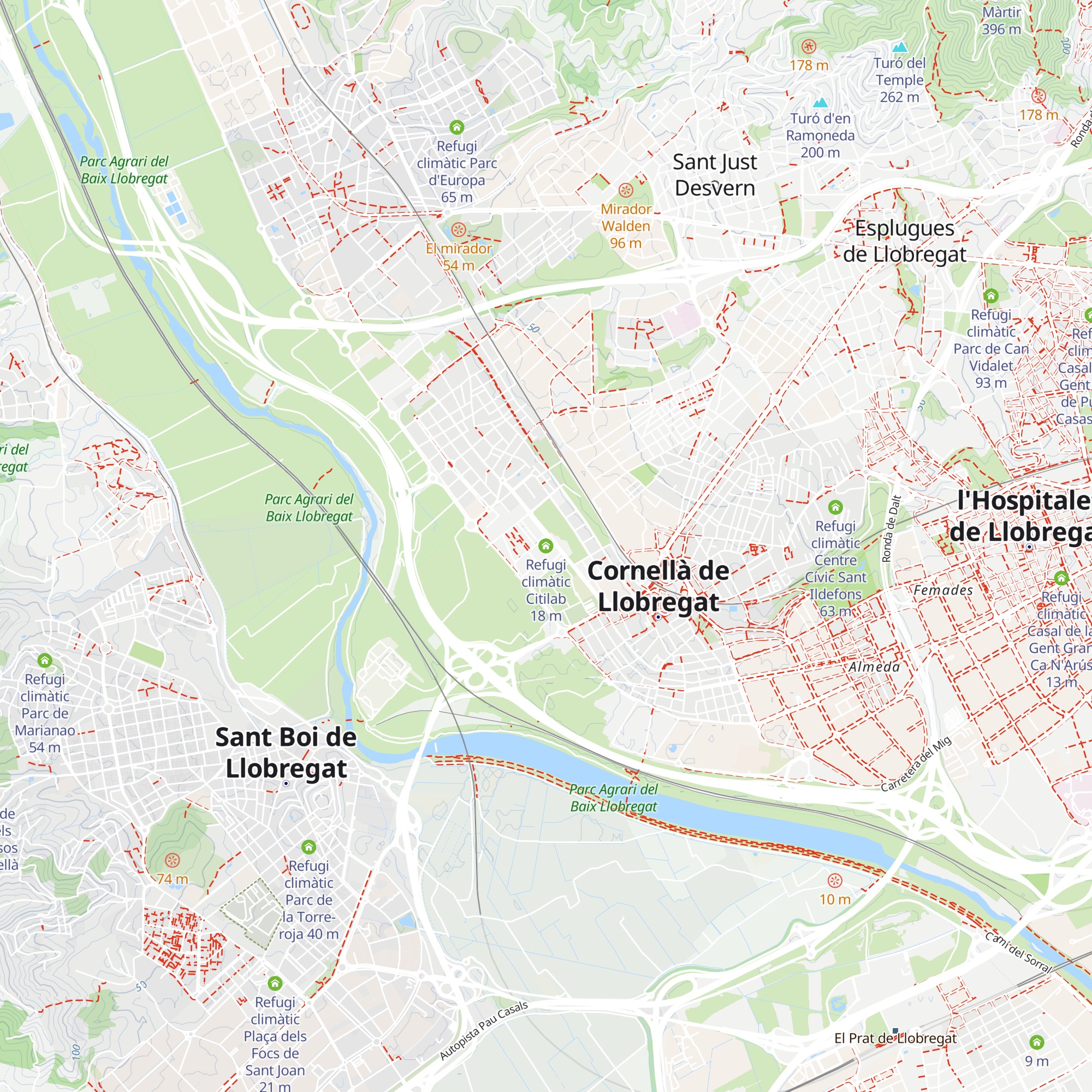 Refugi climàtic Citilab map