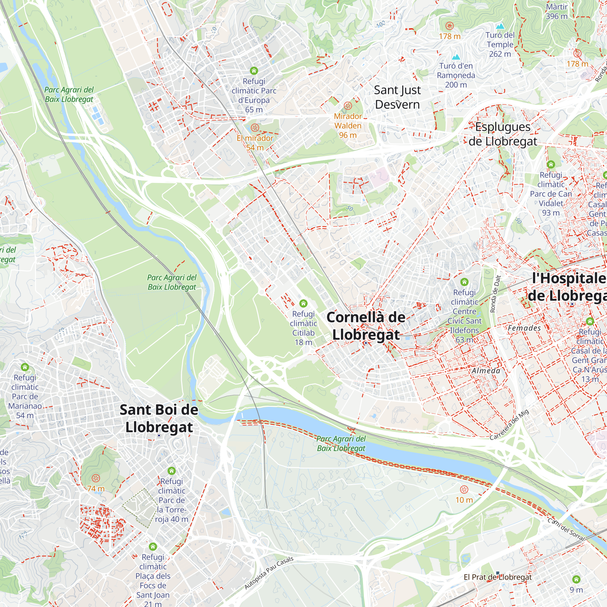 Refugi climàtic Citilab map