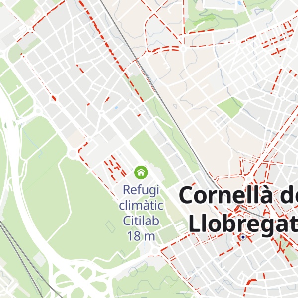 Map of Refugi climàtic Parc del Canal de la Infanta