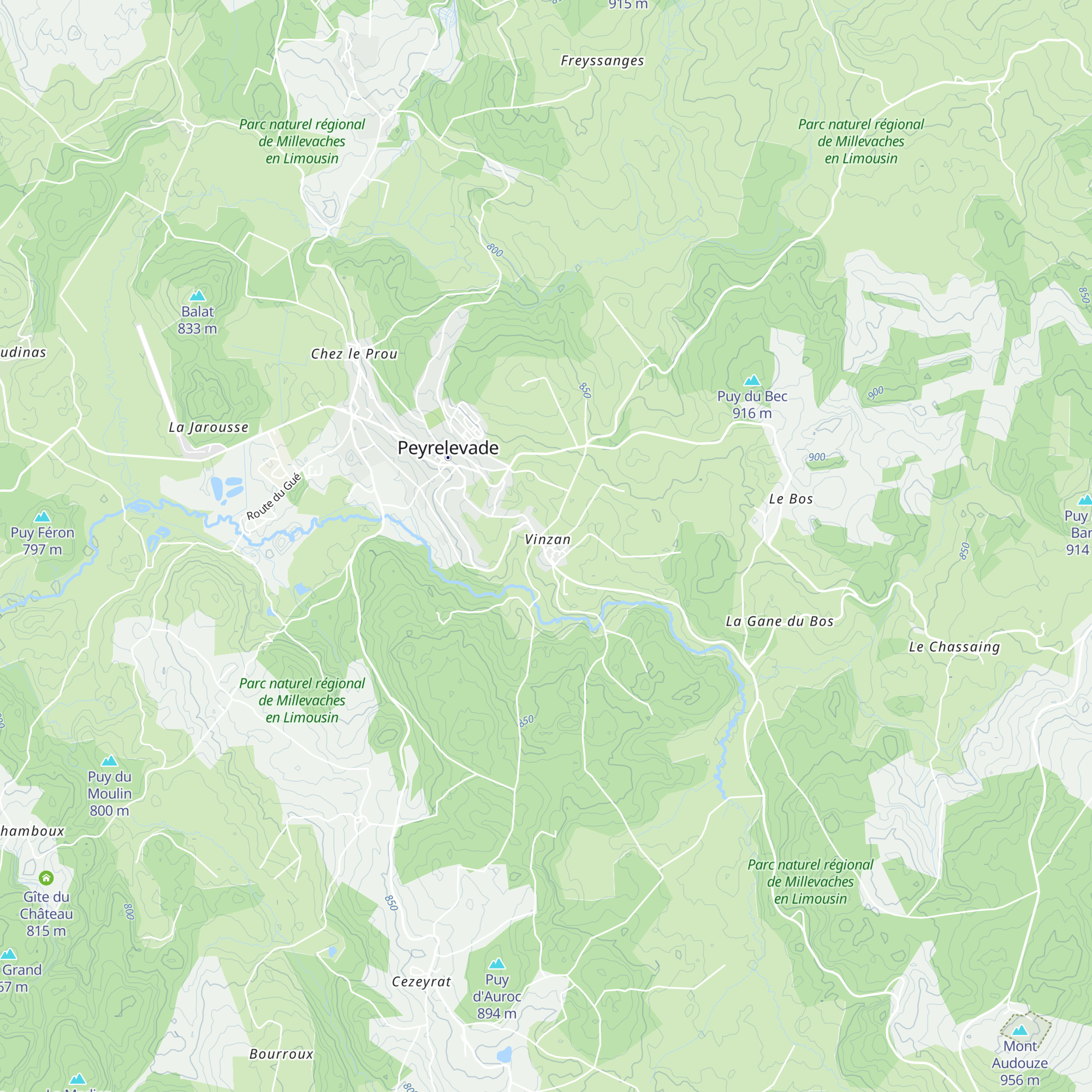 Gîte Labarre map
