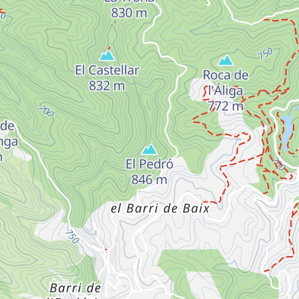 Map of El Pedró