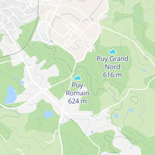 Map of Puy Romain