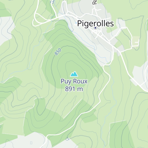 Map of Puy Roux