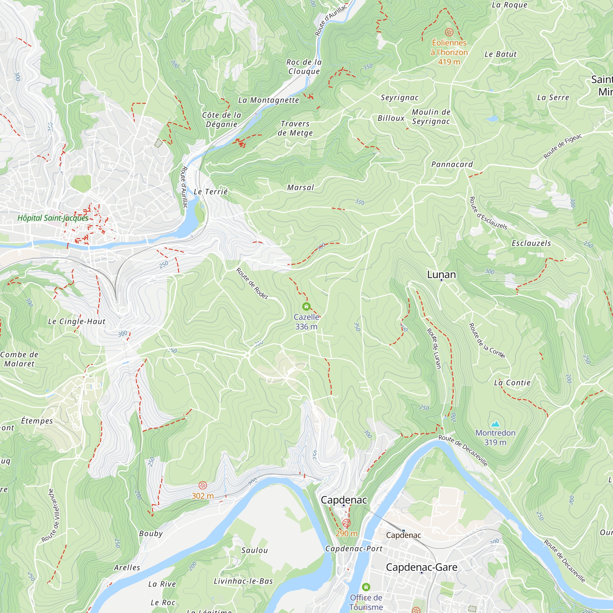 Cazelle map
