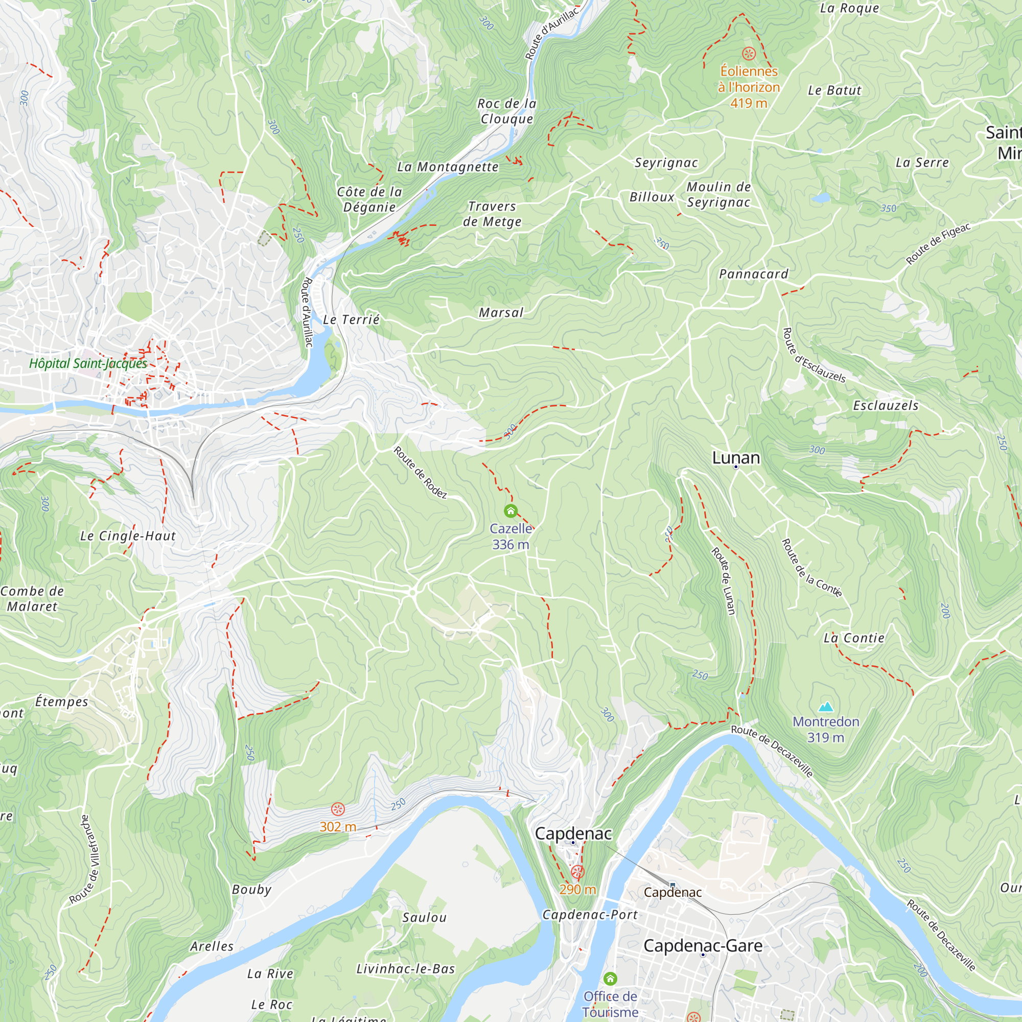 Cazelle map