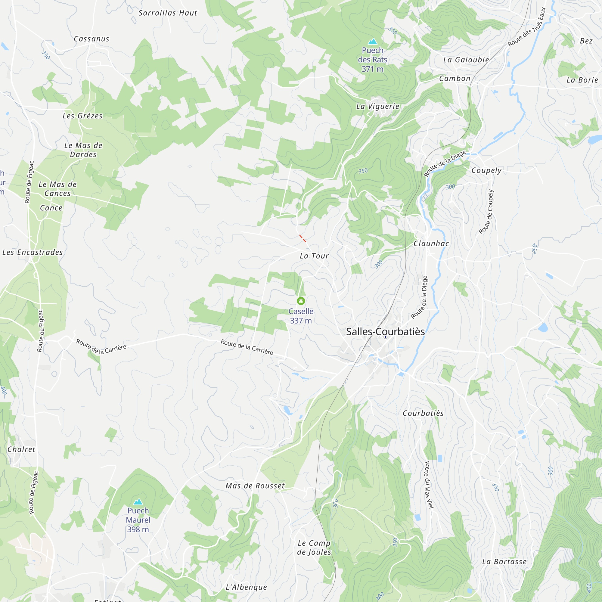 Caselle map