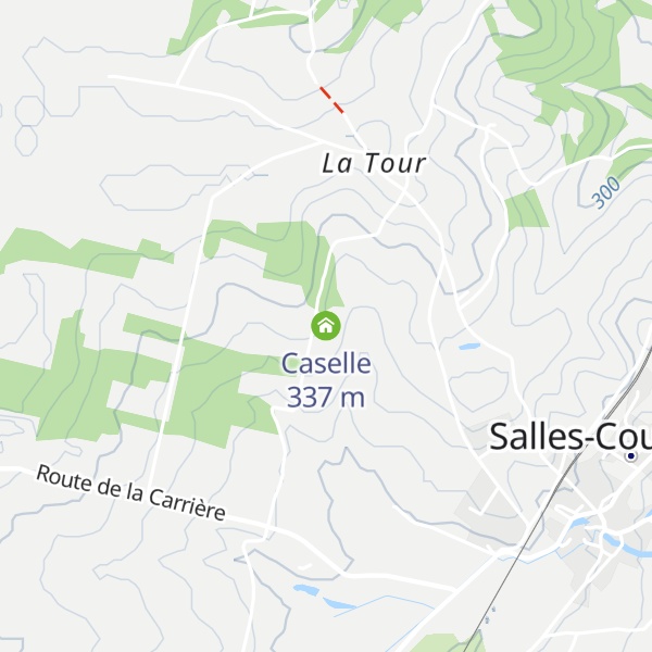 Map of Caselle