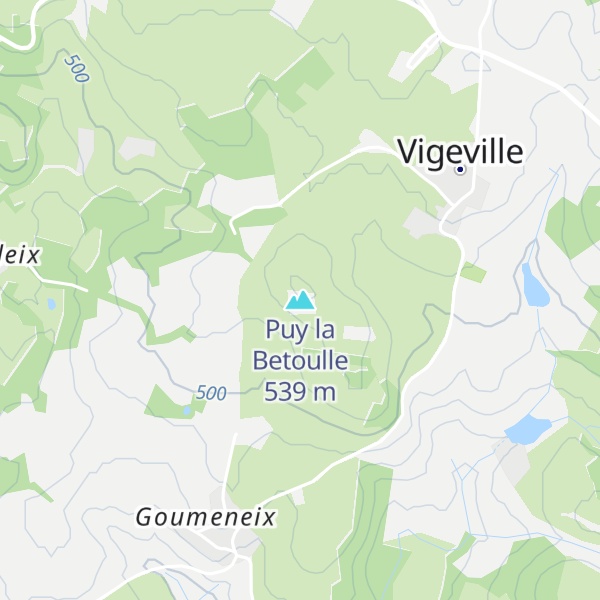 Map of Puy la Betoulle