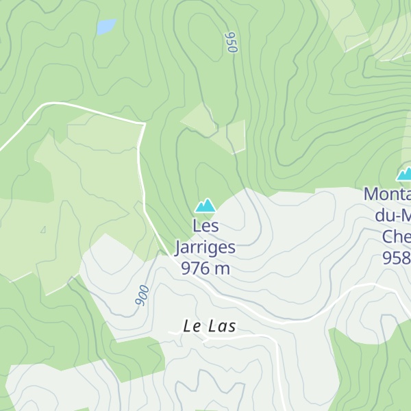 Map of Les Jarriges
