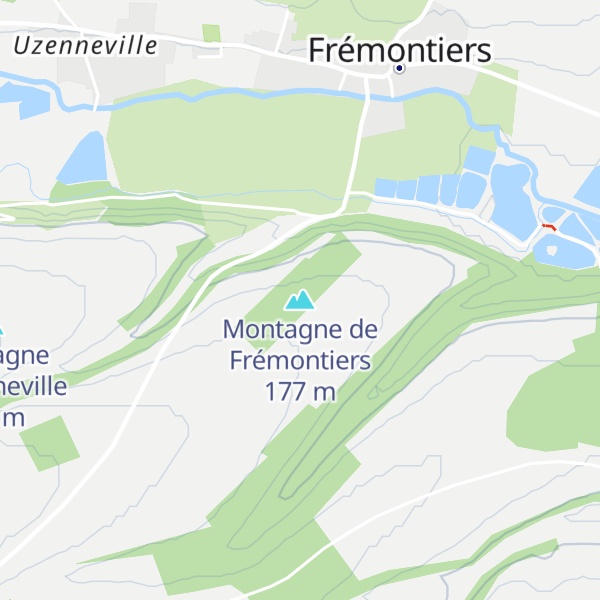 Map of Montagne de Frémontiers