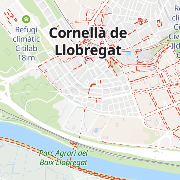 Map of Refugi climàtic Biblioteca Marta Mata