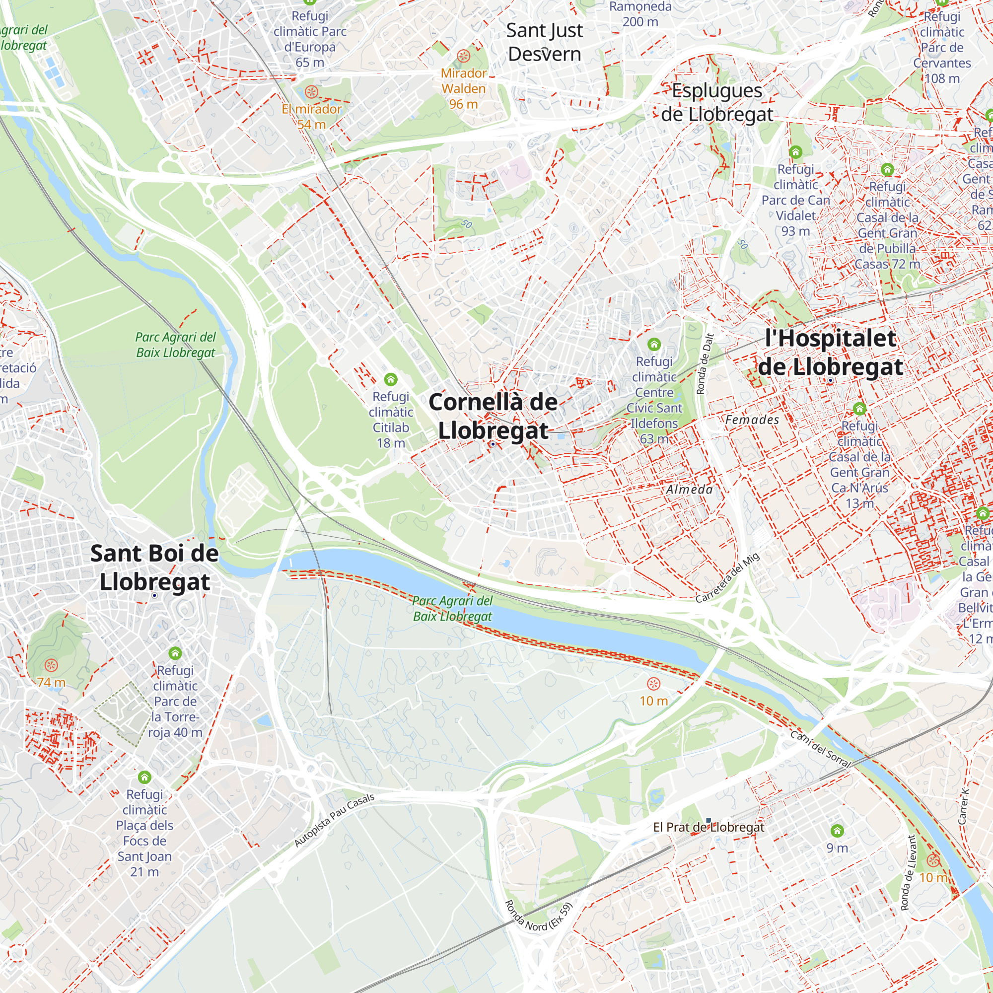 Refugi climàtic Biblioteca Marta Mata map