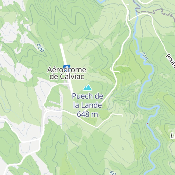 Map of Puech de la Lande