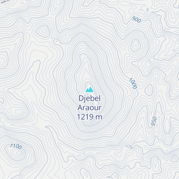 Map of Djebel Araour
