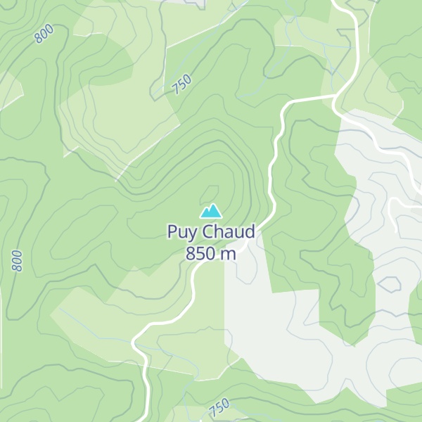 Map of Puy Chaud