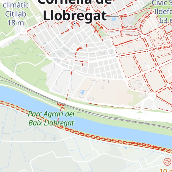 Map of Refugi climàtic Parc Esportiu Llobregat