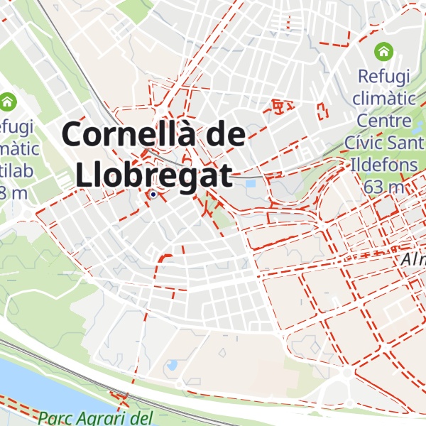 Map of Refugi climàtic Parc de Rosa Sensat