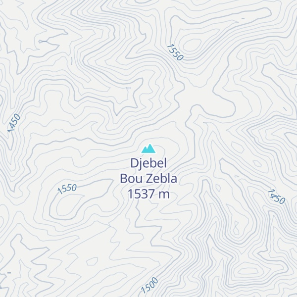 Map of Djebel Bou Zebla