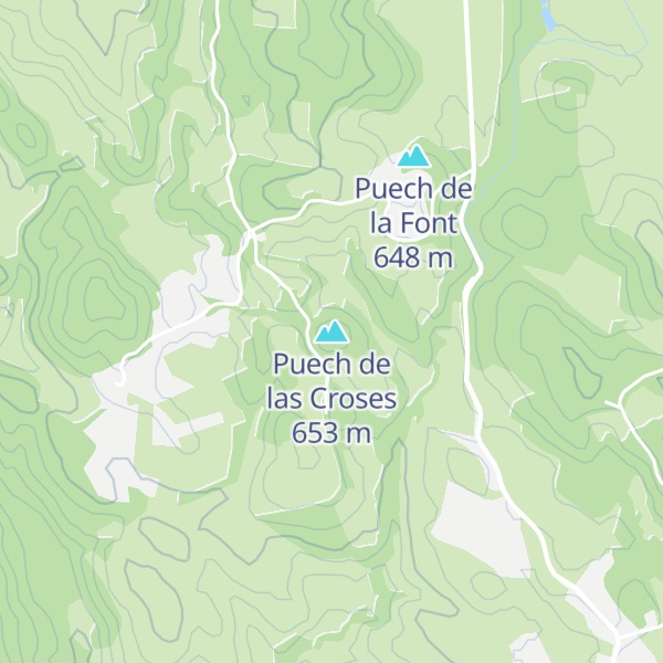 Map of Puech de las Croses