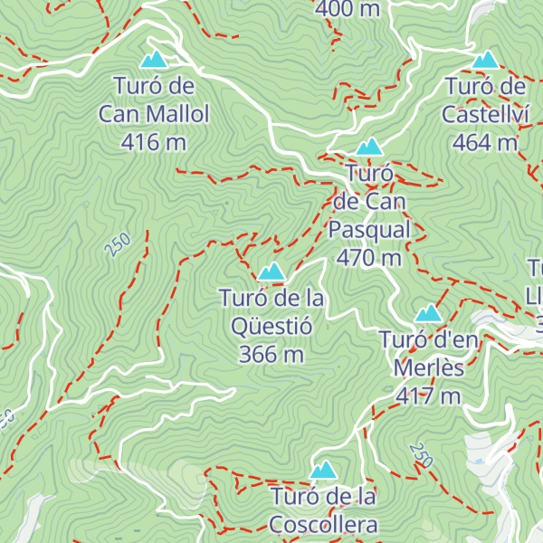 Map of Turó de la Qüestió