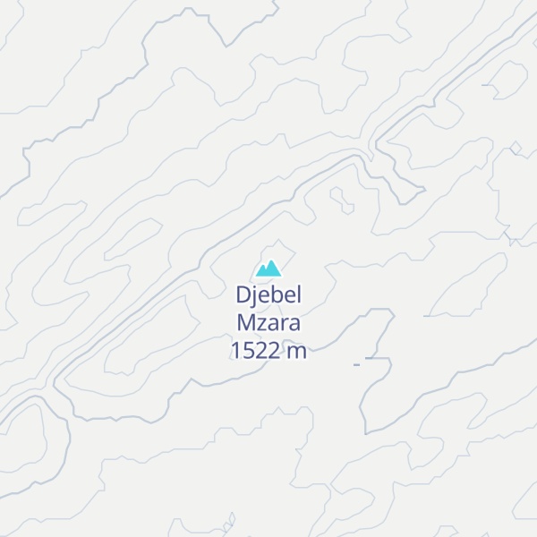 Map of Djebel Mzara