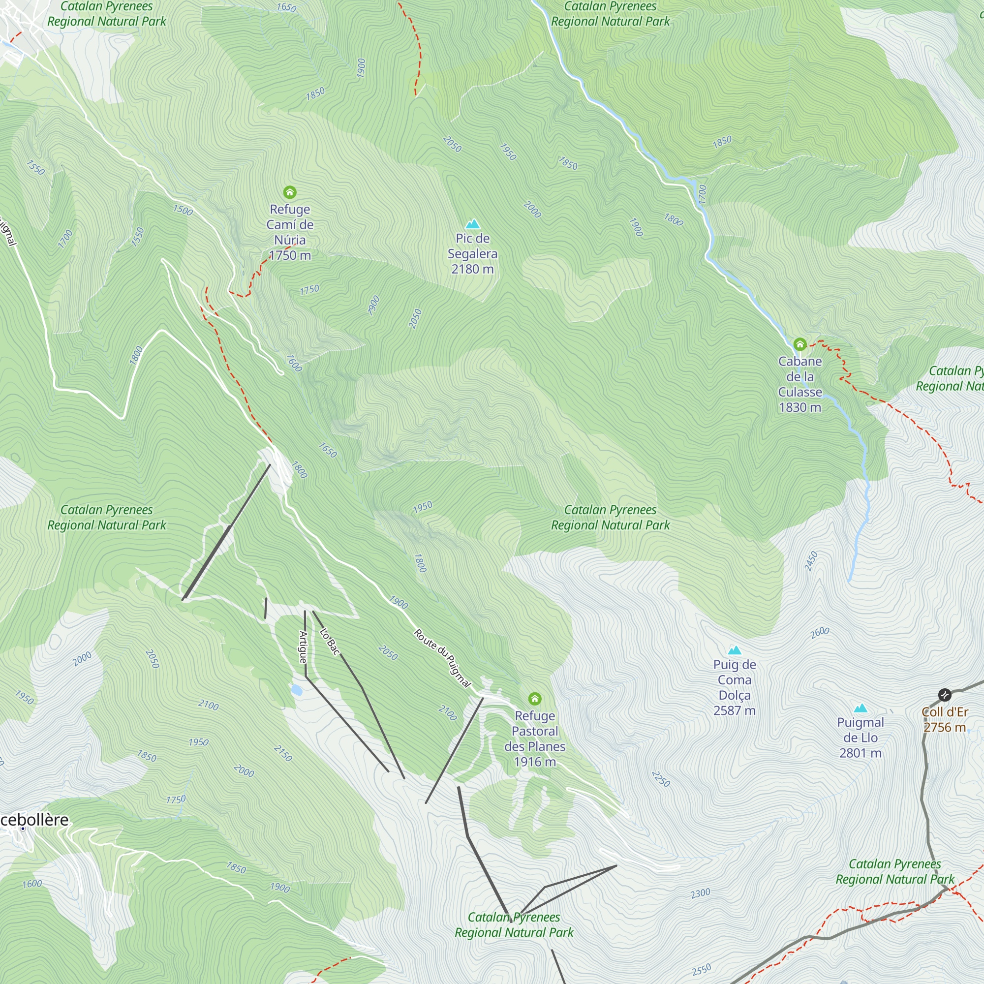 Refuge de la Matte map