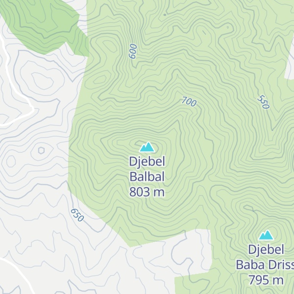 Map of Djebel Balbal