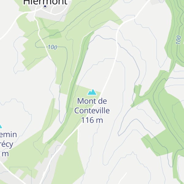 Map of Mont de Conteville