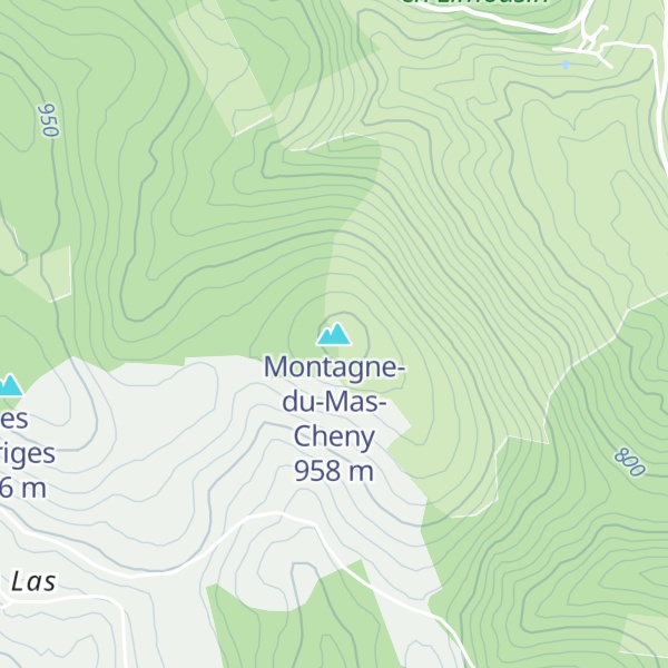 Map of Montagne-du-Mas-Cheny