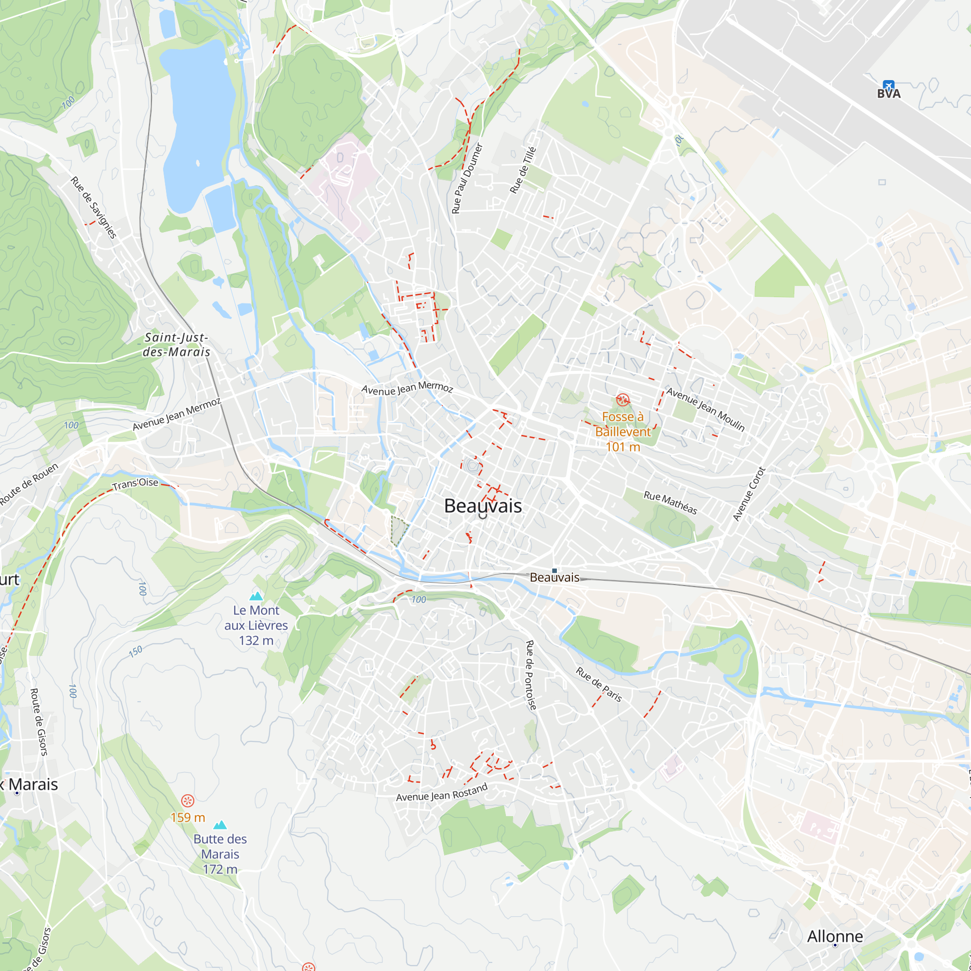 Office de Tourisme du Beauvaisis map