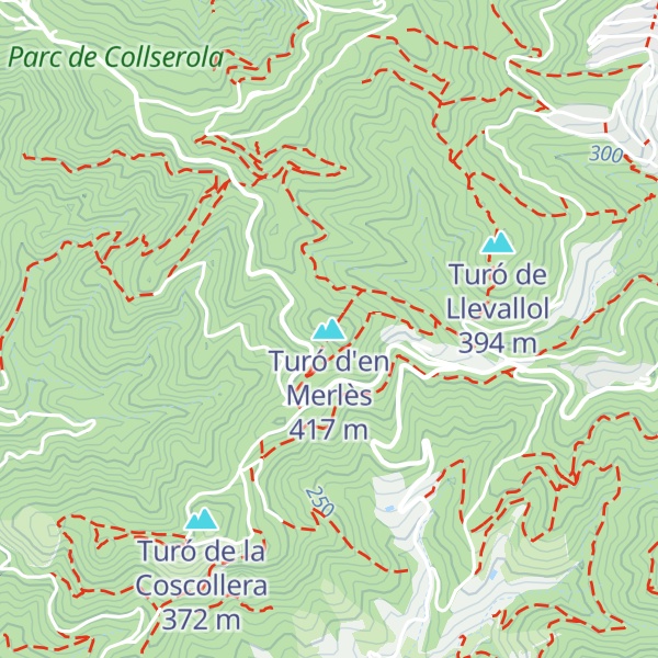 Map of Turó d'en Merlès