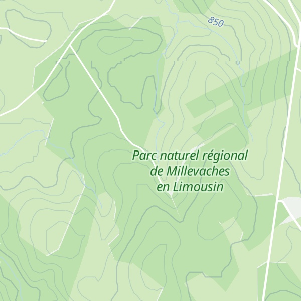 Map of Cabane des sources de la Vienne