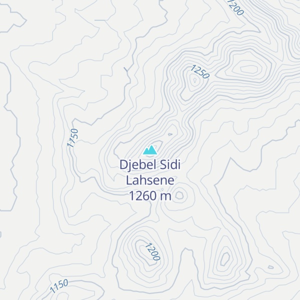 Map of Djebel Sidi Lahsene