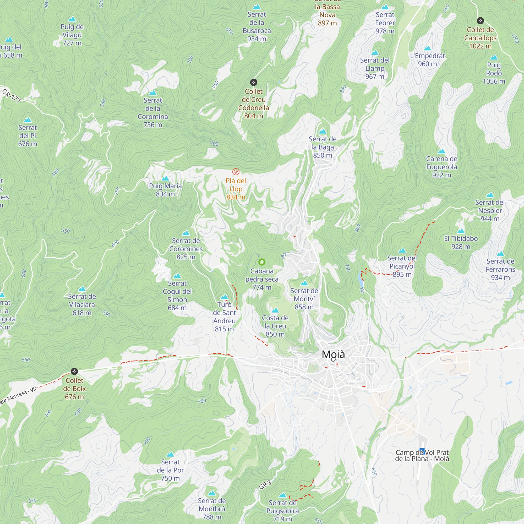Cabana pedra seca map