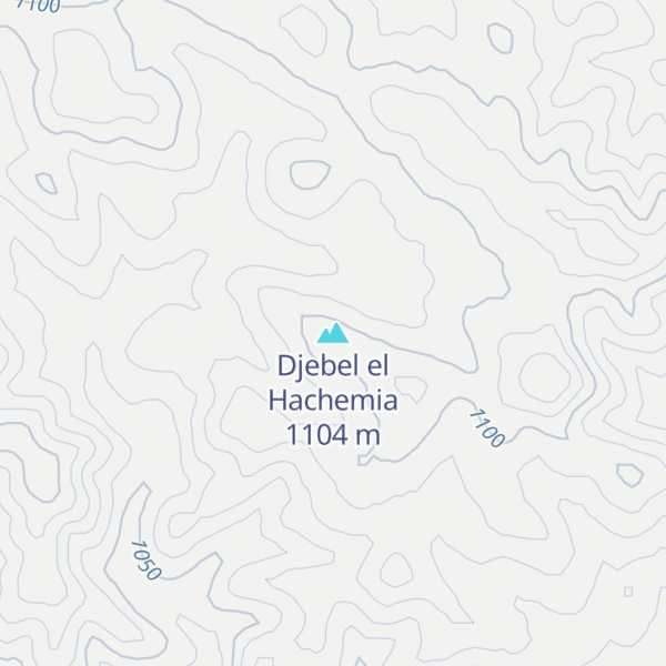 Map of Djebel el Hachemia