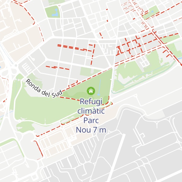 Map of Refugi climàtic Parc Nou